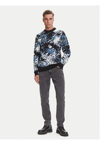 Karl Lagerfeld Jeans Sweter A3M18004 Kolorowy Regular Fit. Materiał: bawełna. Wzór: kolorowy #4