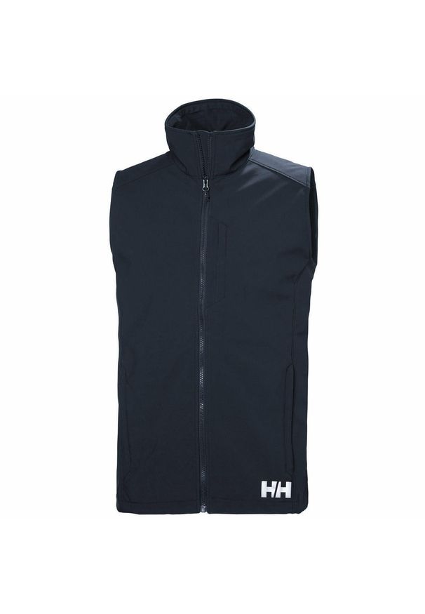 Kurtka bez rękawów Helly Hansen paramount softshell. Kolor: niebieski. Materiał: softshell. Długość rękawa: bez rękawów