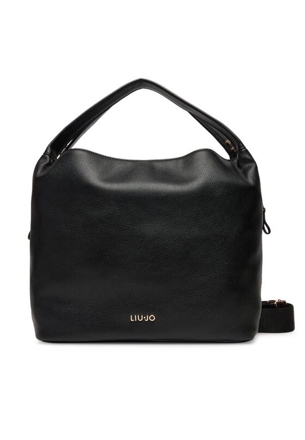 Liu Jo Torebka Ecs M Hobo AF5058 E0058 Czarny. Kolor: czarny. Materiał: skórzane