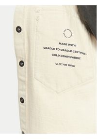 G-Star RAW - G-Star Raw Kurtka jeansowa D29107-E362 Kremowy Relaxed Fit. Kolor: kremowy. Materiał: bawełna #4