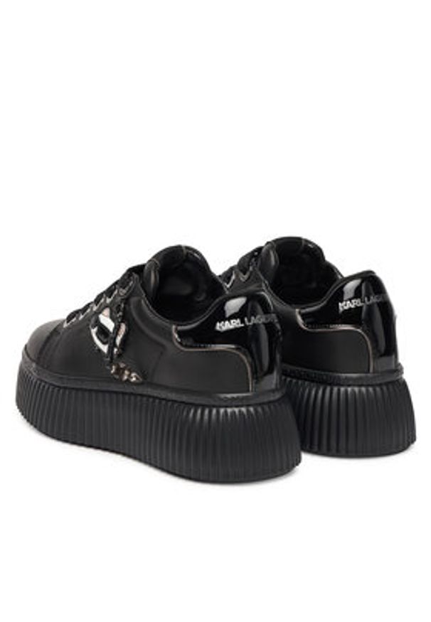 Karl Lagerfeld - KARL LAGERFELD Sneakersy KL42376T Czarny. Kolor: czarny. Materiał: skóra