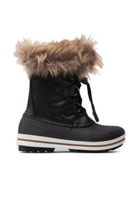 CMP Śniegowce Kids Anthilian Snow Boot Wp 30Q4594 Czarny. Kolor: czarny. Materiał: skóra