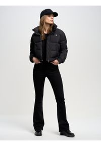 Big-Star - Spodnie jeans damskie z rozszerzaną nogawką czarne Clara Flare 995. Okazja: na co dzień. Kolor: czarny. Styl: casual #6