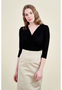 Marie Zélie - Spódnica Leto bawełna z elastanem beż. Kolor: beżowy. Materiał: bawełna, elastan #3
