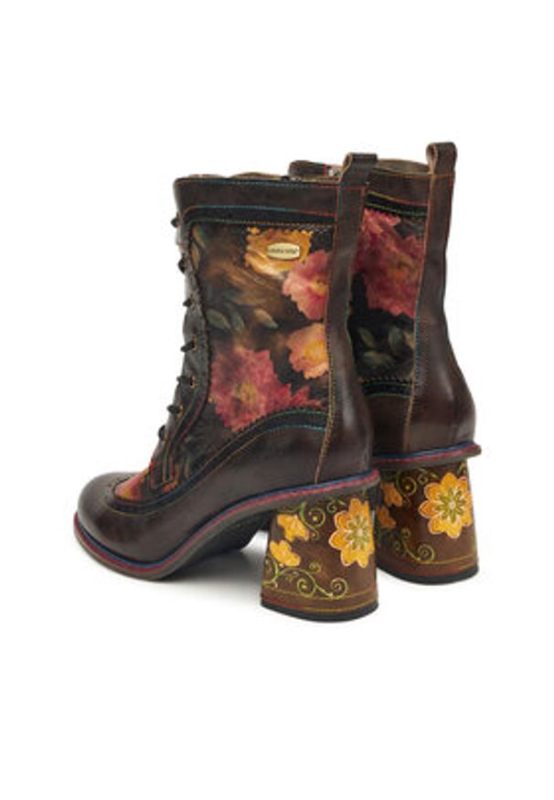 Laura Vita Trzewiki Evcao 81 Kolorowy. Materiał: skóra. Wzór: kolorowy