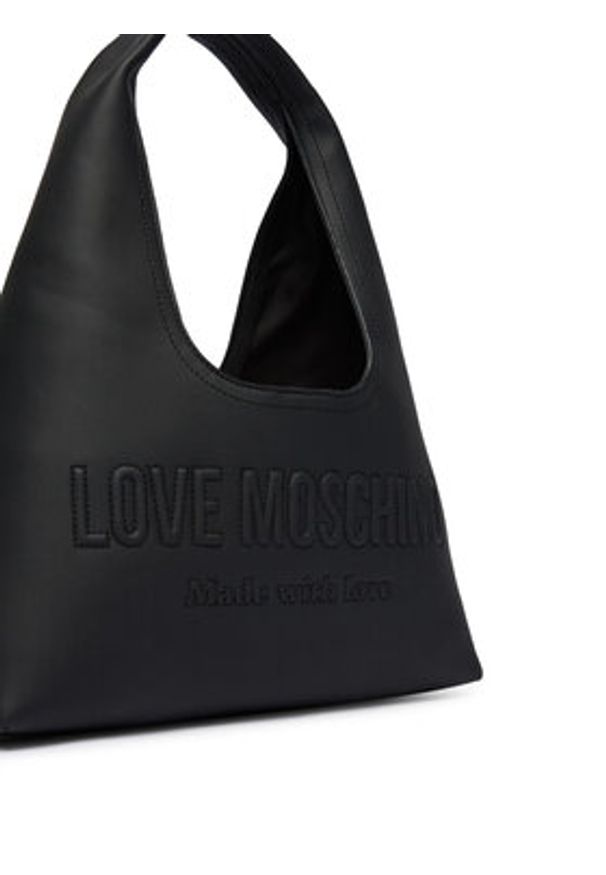 Love Moschino - LOVE MOSCHINO Torebka JC4047PP0OLE0000 Czarny. Kolor: czarny. Materiał: skórzane