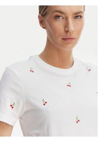 only - ONLY T-Shirt Ketty 15288473 Biały Regular Fit. Kolor: biały. Materiał: bawełna #4