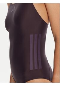 Adidas - adidas Strój kąpielowy 3-Stripes JZ5509 Fioletowy Slim Fit. Kolor: fioletowy. Materiał: syntetyk