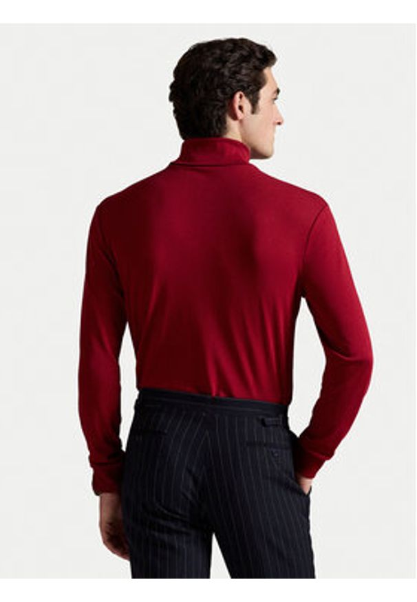 Polo Ralph Lauren Golf 710760126013 Bordowy Regular Fit. Typ kołnierza: golf, polo. Kolor: czerwony. Materiał: bawełna