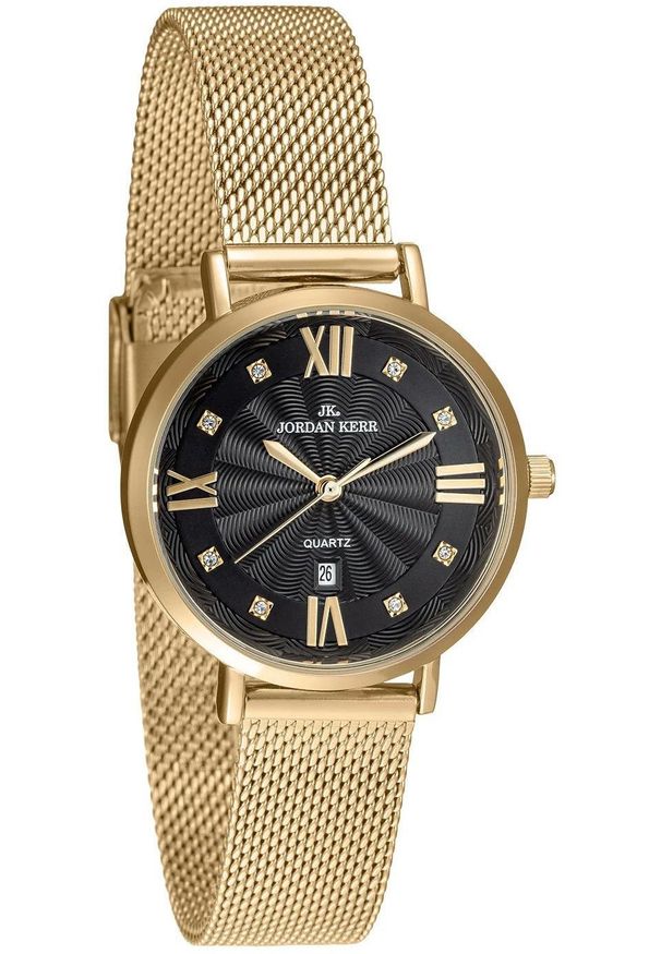 Zegarek Jordan Kerr P9006 IPG CT damski cyrkonie 32 mm .