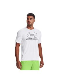 Koszulka męska Under Armour Training Vent Graphic SS. Kolor: biały. Sport: fitness