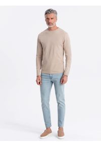 Ombre Clothing - Zestaw longsleeve męski z długim rękawem 2-pak - mix V9 Z43 - XXL. Kolor: zielony. Materiał: bawełna, materiał, skóra. Długość rękawa: długi rękaw. Długość: długie. Wzór: aplikacja, gładki, jednolity #8