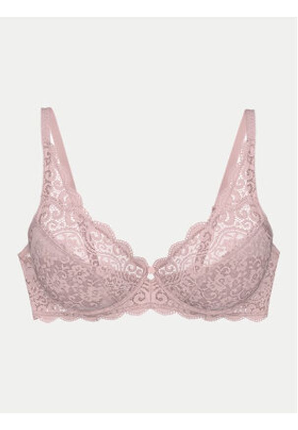 Triumph Biustonosz z fiszbiną Amourette 10209574 Różowy. Kolor: różowy. Materiał: syntetyk
