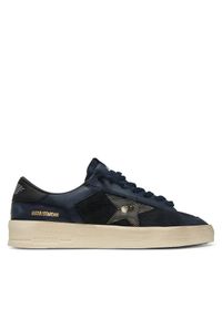 GOLDEN GOOSE Sneakersy Stardan Under Net Star GMF00370.F007542.50645 Granatowy. Kolor: niebieski. Materiał: nubuk, skóra