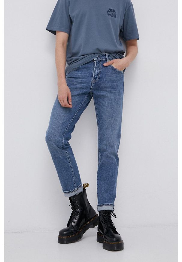 Superdry Jeansy męskie. Kolor: niebieski