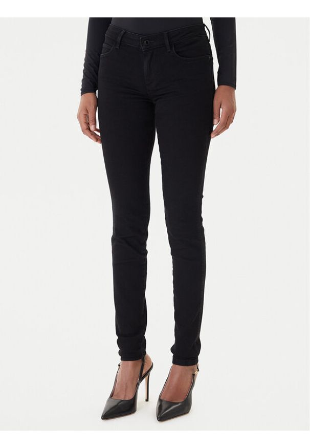 Guess Jeansy Curve X. W2YAJ2 D4PZ1 Czarny Skinny Fit. Kolor: czarny