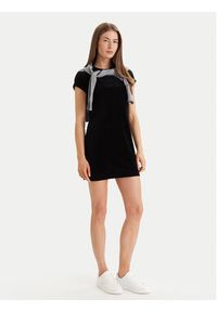 Calvin Klein Sukienka codzienna Calvin Klein-Lv047E223G Ub1 LV047E223G Czarny Slim Fit. Okazja: na co dzień. Kolor: czarny. Materiał: bawełna. Typ sukienki: proste. Styl: casual #5