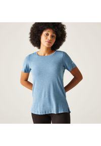 Regatta - Ballyton damska koszulka. Kolor: niebieski. Materiał: materiał. Długość rękawa: krótki rękaw. Długość: krótkie. Sport: fitness, turystyka piesza #1