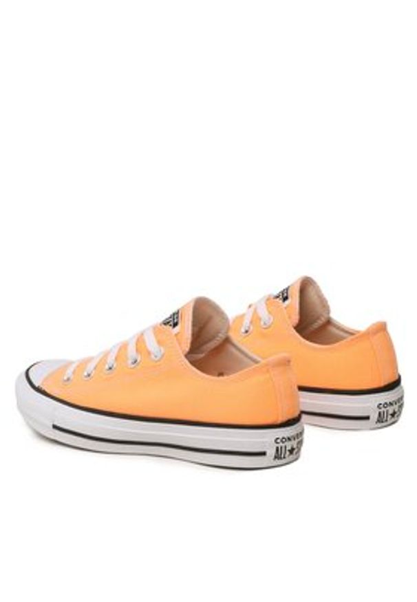 Converse Trampki Chuck Taylor All Star Ox A04393C Pomarańczowy. Kolor: pomarańczowy. Materiał: materiał