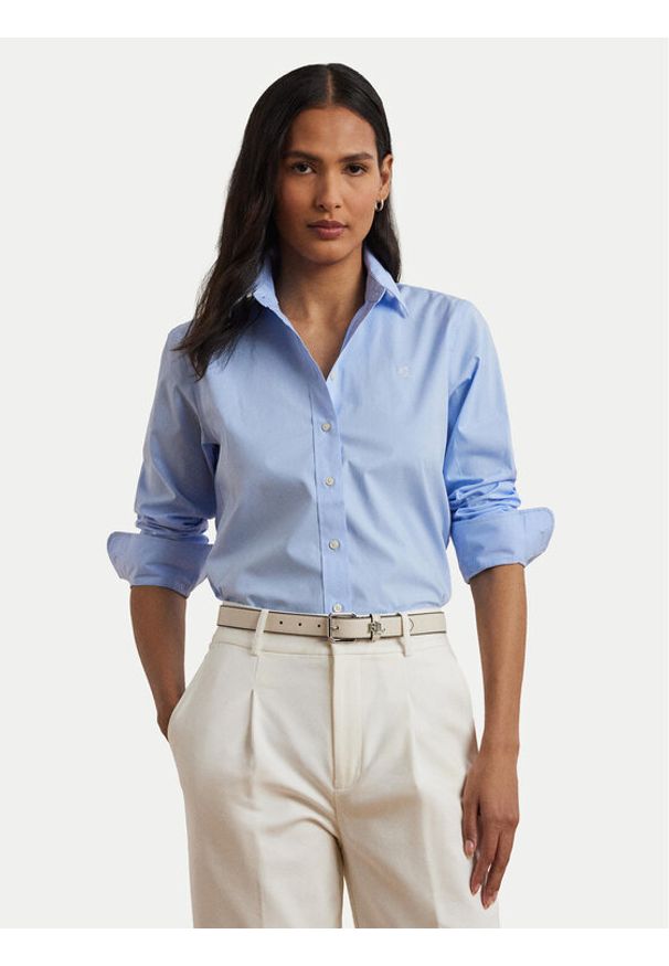 Lauren Ralph Lauren - LAUREN RALPH LAUREN Koszula 200684553002 Błękitny Regular Fit. Kolor: niebieski. Materiał: bawełna