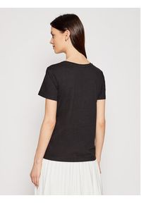 DKNY T-Shirt P0RAOC2R Czarny Regular Fit. Kolor: czarny. Materiał: bawełna #5