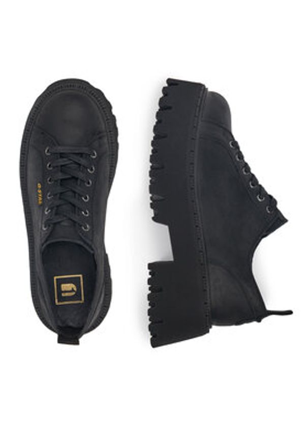 G-Star RAW - G-Star Raw Półbuty WI34-MANYA-01 Czarny. Kolor: czarny. Materiał: skóra, nubuk