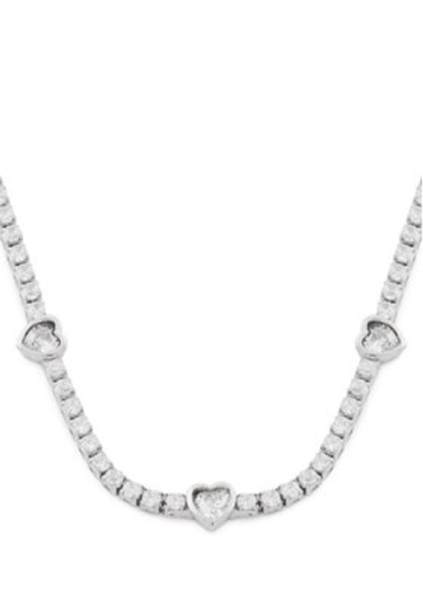 Aldo Choker Sweethearts 13994947 Srebrny. Materiał: metalowe. Kolor: srebrny