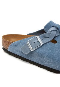 Birkenstock Klapki 1026673 Niebieski. Kolor: niebieski. Materiał: skóra, zamsz #2