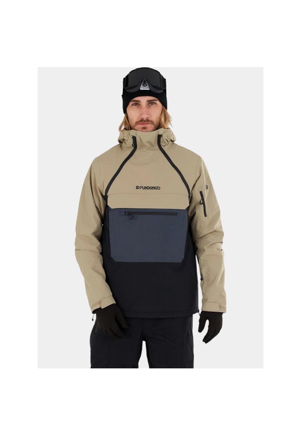 FUNDANGO - Kurtka Narciarska Męska Fundango Hydra Eco. Kolor: szary, beżowy, wielokolorowy, czarny. Sezon: zima. Sport: narciarstwo