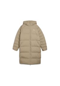 Puma - Damska parka z kapturem Mono PUMA Ice Coffee Beige. Typ kołnierza: kaptur. Kolor: beżowy. Sport: bieganie