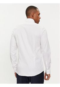 Calvin Klein Koszula Micro Dot K10K112884 Biały Slim Fit. Kolor: biały. Materiał: bawełna #5
