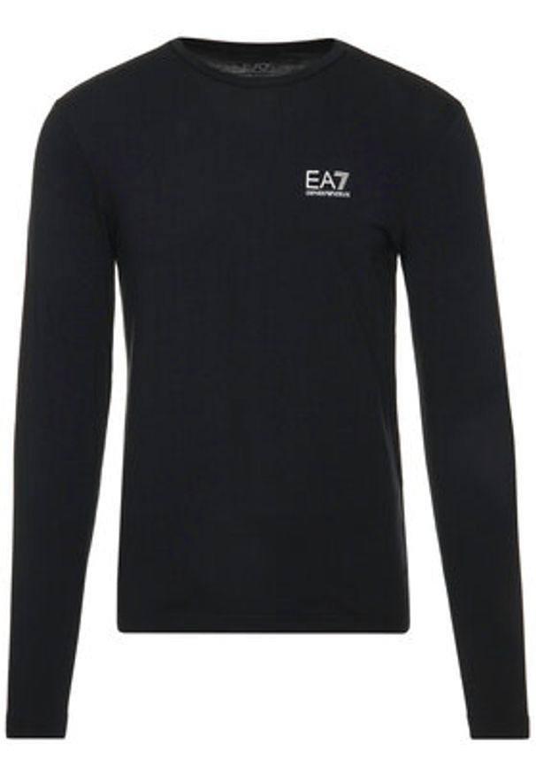EA7 Emporio Armani Longsleeve 8NPT55 PJM5Z 1200 Czarny Regular Fit. Kolor: czarny. Materiał: bawełna. Długość rękawa: długi rękaw