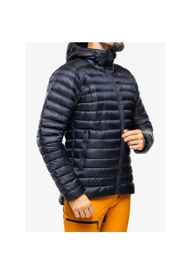 Kurtka puchowa męska Montane Anti-Freeze Hoodie. Kolor: niebieski. Materiał: puch