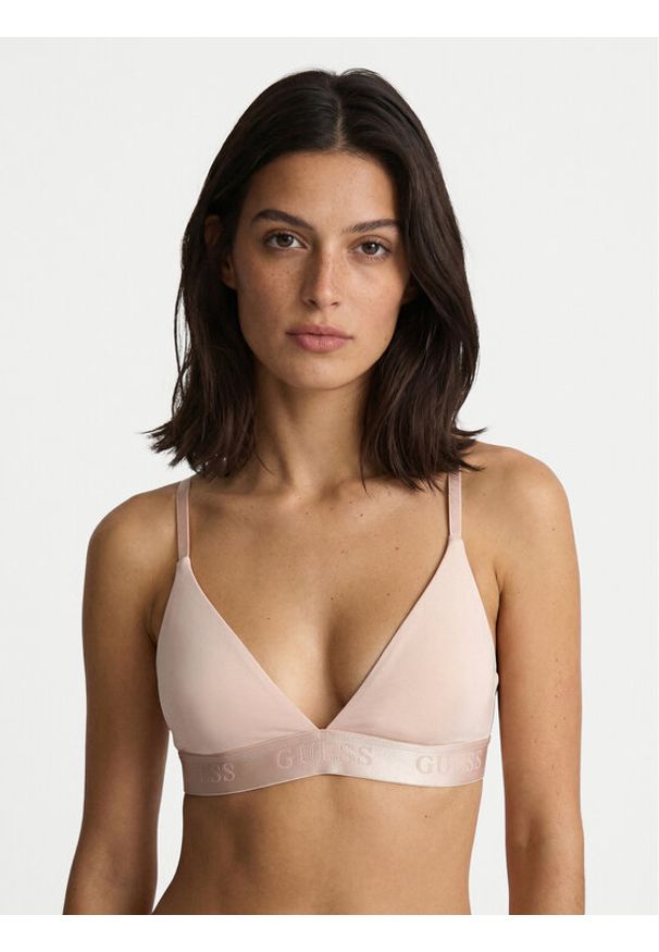 Guess Biustonosz bezfiszbinowy O6GC05 KE831 Beżowy. Kolor: beżowy