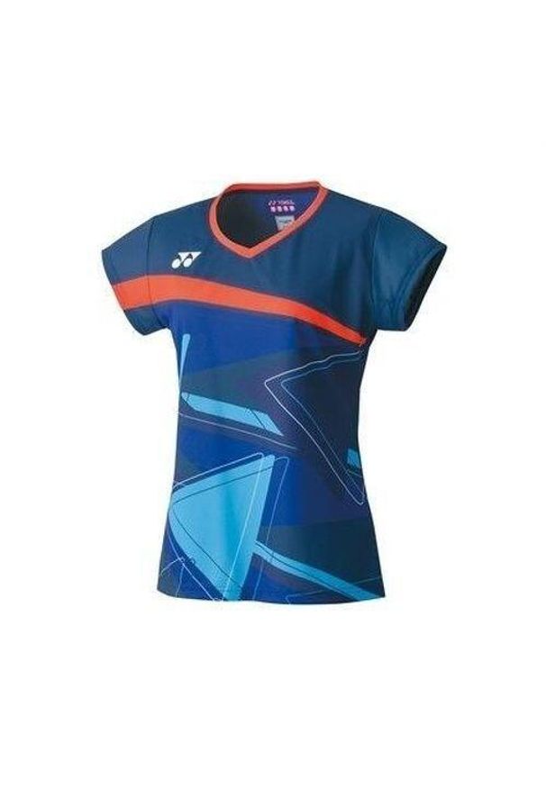 YONEX - Koszulka damska Yonex 20521e. Kolor: niebieski. Sezon: lato