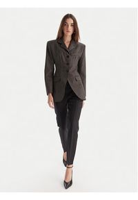 Marella Chinosy Margie 2523136232 Czarny Slim Fit. Kolor: czarny. Materiał: wełna #5