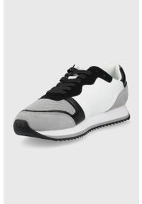 Calvin Klein sneakersy kolor biały. Nosek buta: okrągły. Zapięcie: sznurówki. Kolor: biały. Materiał: guma #5
