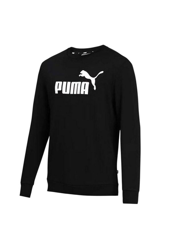 Puma - Męska Bluza Z Dużym Logo ESS. Kolor: czarny