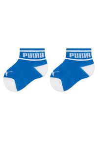 Puma Zestaw 2 par wysokich skarpet dziecięcych Baby Wording Sock 2P 935479 Niebieski. Kolor: niebieski. Materiał: materiał, bawełna #3