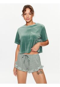 Hunkemöller Koszulka piżamowa 203210 Zielony Comfortable Fit. Kolor: zielony. Materiał: syntetyk