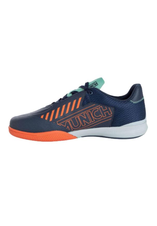 Buty piłkarskie męskie Munich Rondo 05. Zapięcie: sznurówki. Kolor: niebieski. Materiał: skóra, syntetyk, tkanina, materiał. Szerokość cholewki: normalna. Sport: piłka nożna