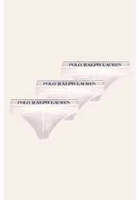 Polo Ralph Lauren - Slipy (3-pack). Kolor: biały. Materiał: bawełna, dzianina, elastan. Wzór: gładki #1