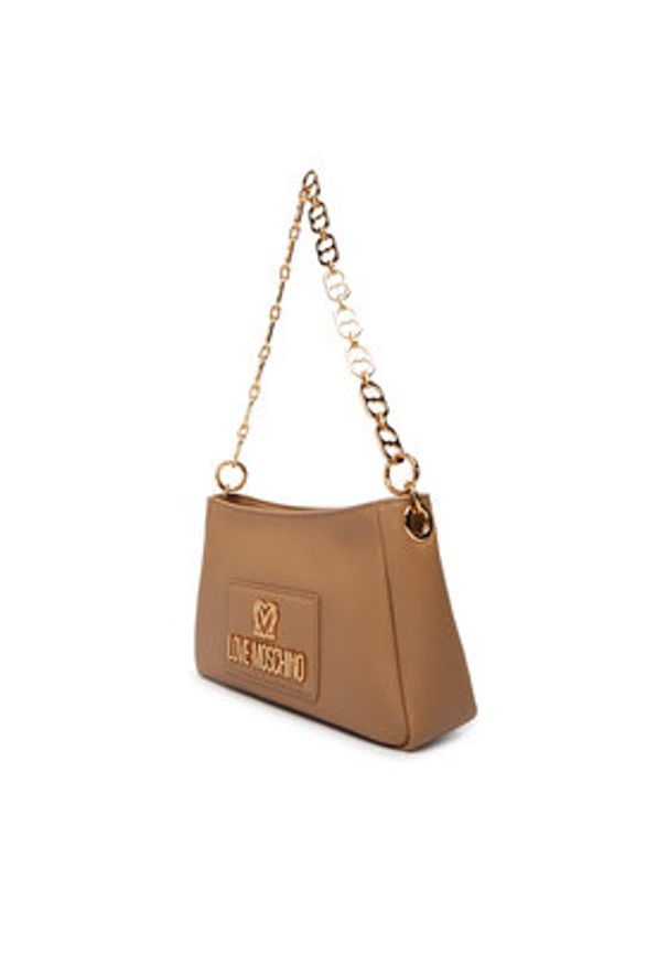 Love Moschino - LOVE MOSCHINO Torebka JC4167PP1OL1210A Beżowy. Kolor: beżowy. Materiał: skórzane