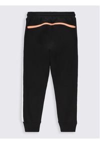 COCCODRILLO - Coccodrillo Spodnie dresowe ZC2120101FTK Czarny Regular Fit. Kolor: czarny. Materiał: bawełna, dresówka