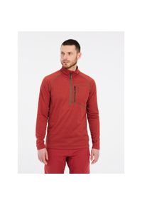 Polar 1/4 zip Protest Kody. Kolor: czerwony. Materiał: polar. Sezon: zima. Sport: narciarstwo