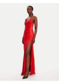 BARDOT Sukienka wieczorowa YVE Halter 59315DB Czerwony Slim Fit. Typ kołnierza: dekolt halter. Kolor: czerwony. Materiał: wiskoza. Styl: wizytowy