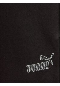 Puma Spodnie dresowe Ess+ Animal 676422 Czarny Regular Fit. Kolor: czarny. Materiał: bawełna