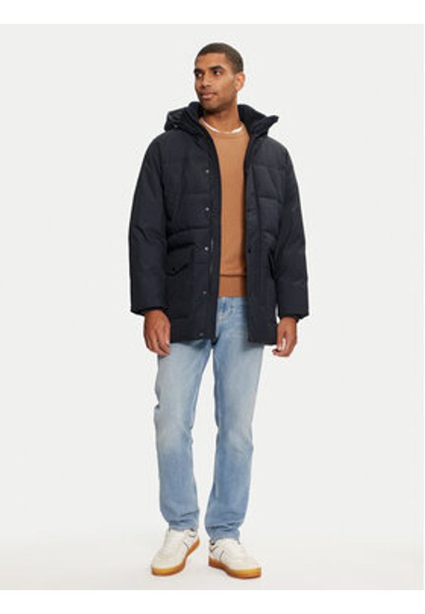 TOMMY HILFIGER - Tommy Hilfiger Kurtka zimowa Rockie MW0MW36593 Granatowy Regular Fit. Kolor: niebieski. Materiał: syntetyk. Sezon: zima