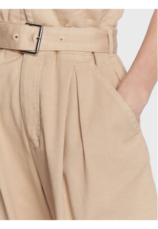 Pinko Jeansy 100614 A0I5 Beżowy Straight Fit. Kolor: beżowy