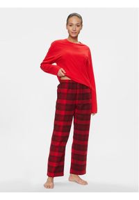 Calvin Klein Underwear Piżama 000QS7036E Czerwony Relaxed Fit. Kolor: czerwony. Materiał: bawełna #1
